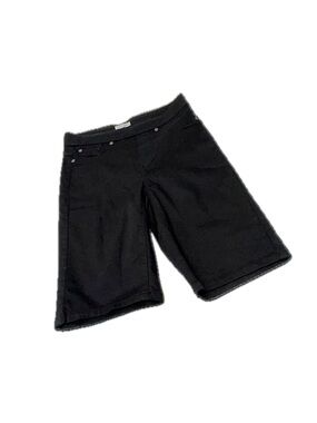 NWT Tribal Jeans Audrey Pull On Denim Bermuda Shorts Black 0